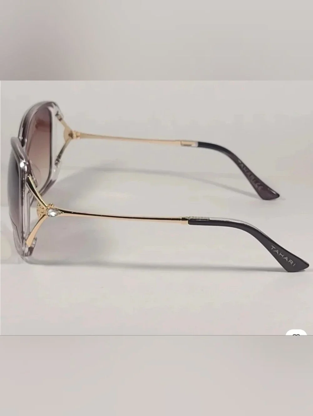 Tahari Butterfly Vented Sunglasses Brown Gradient Lens TH724 BRN